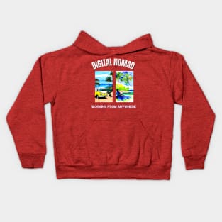 Digital Nomad Life Kids Hoodie